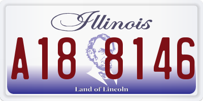 IL license plate A188146