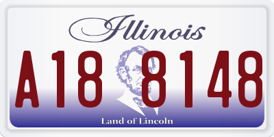 IL license plate A188148