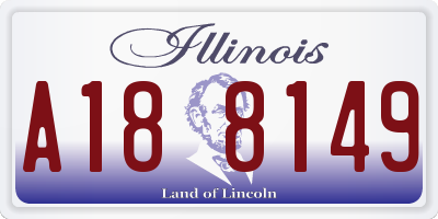 IL license plate A188149