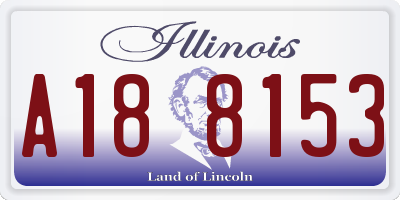 IL license plate A188153