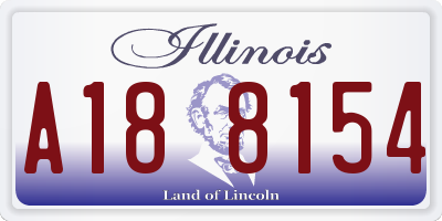 IL license plate A188154