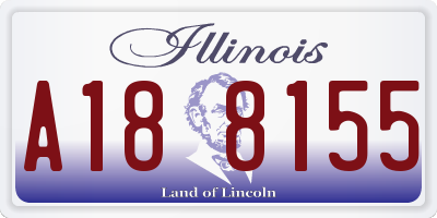 IL license plate A188155