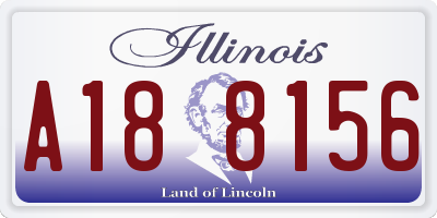 IL license plate A188156