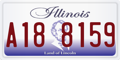IL license plate A188159
