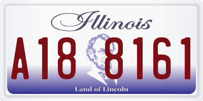 IL license plate A188161