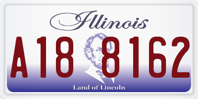 IL license plate A188162