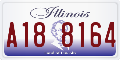 IL license plate A188164