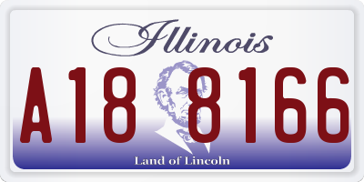 IL license plate A188166