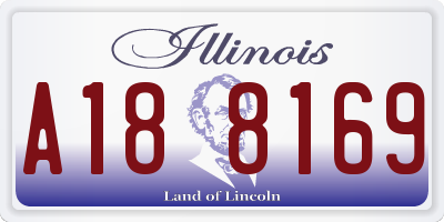IL license plate A188169