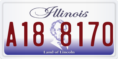 IL license plate A188170
