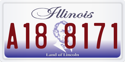 IL license plate A188171