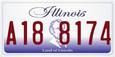 IL license plate A188174