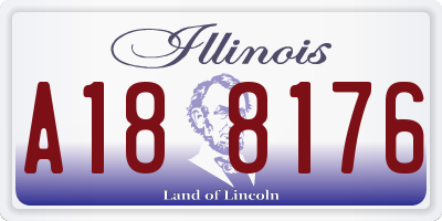 IL license plate A188176