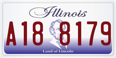 IL license plate A188179