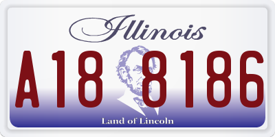 IL license plate A188186