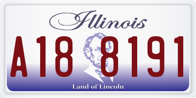 IL license plate A188191