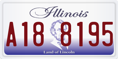 IL license plate A188195