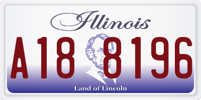 IL license plate A188196