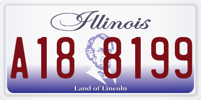 IL license plate A188199