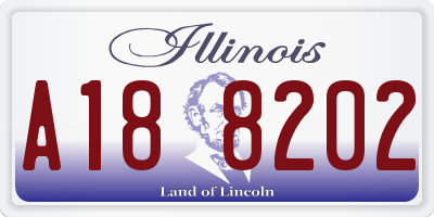 IL license plate A188202