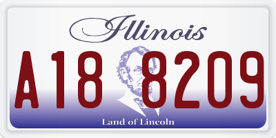 IL license plate A188209