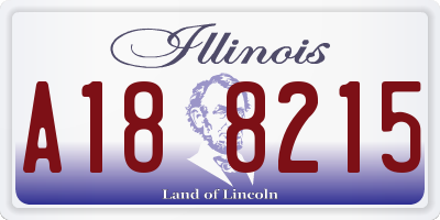 IL license plate A188215