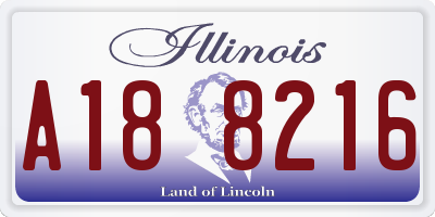 IL license plate A188216