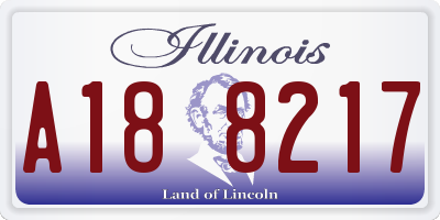 IL license plate A188217