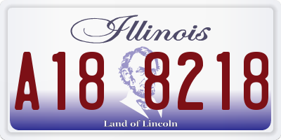 IL license plate A188218