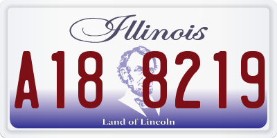 IL license plate A188219