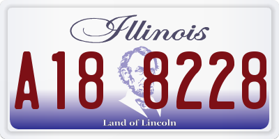 IL license plate A188228