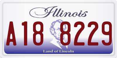 IL license plate A188229