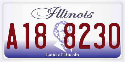 IL license plate A188230