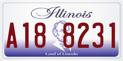 IL license plate A188231