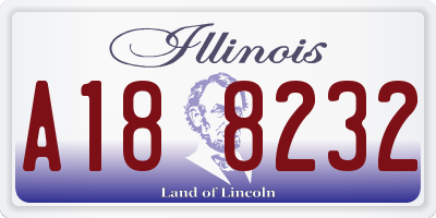 IL license plate A188232