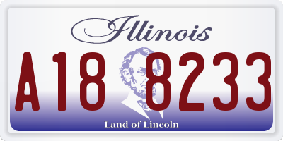 IL license plate A188233