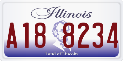 IL license plate A188234