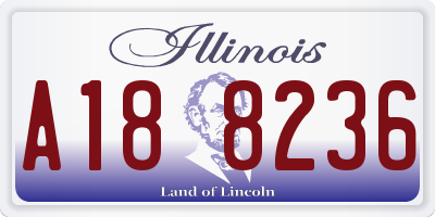 IL license plate A188236