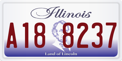 IL license plate A188237