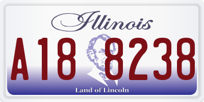 IL license plate A188238