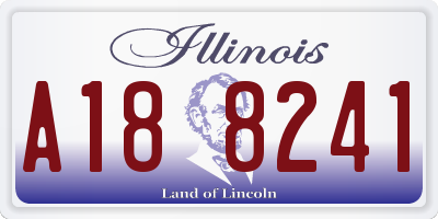 IL license plate A188241