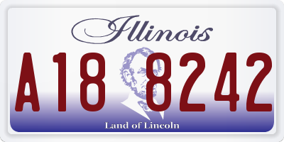 IL license plate A188242