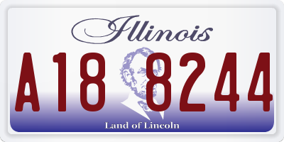 IL license plate A188244