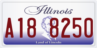 IL license plate A188250