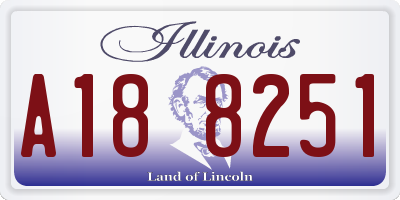 IL license plate A188251