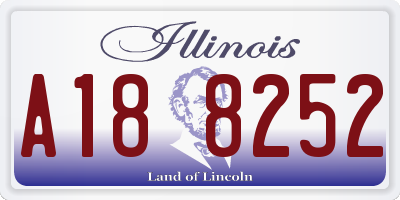 IL license plate A188252