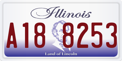 IL license plate A188253
