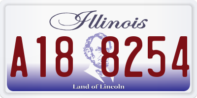 IL license plate A188254