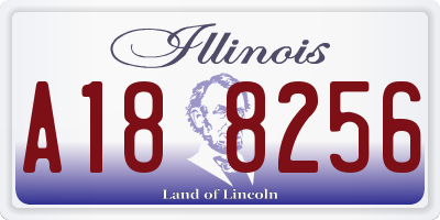 IL license plate A188256