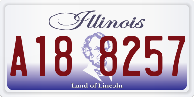 IL license plate A188257